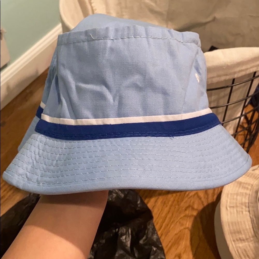 blue multicolor bucket hat